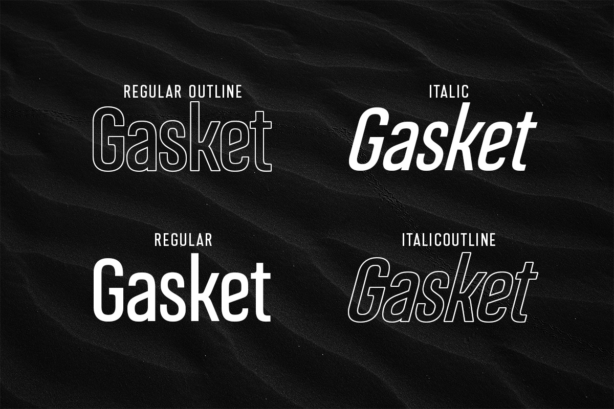 Gasket - Modern Corporate Condensed Sans Serif Gasket - Modern Corporate Condensed Sans Serif
