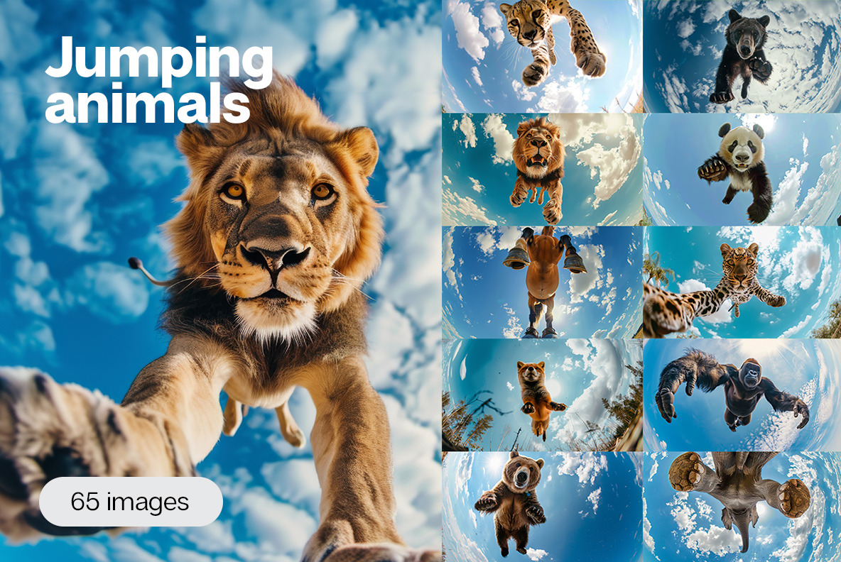 Jumping animals - 65 images Jumping animals - 65 images
