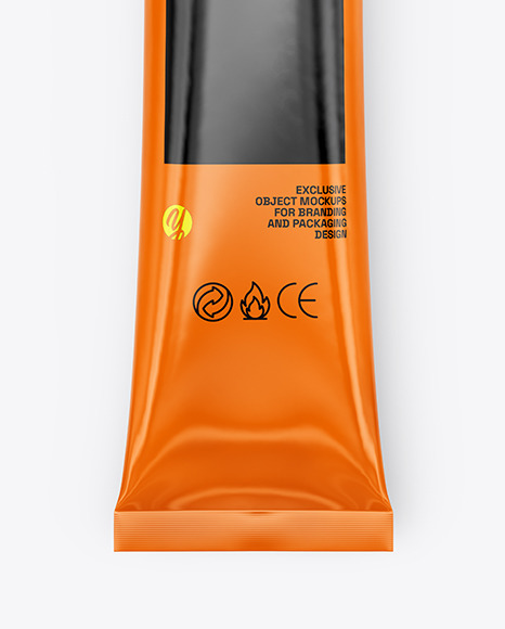 Glossy Stick Sachet Mockup