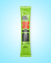 Glossy Stick Sachet Mockup