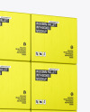 Wooden Pallet With Boxes Mockup