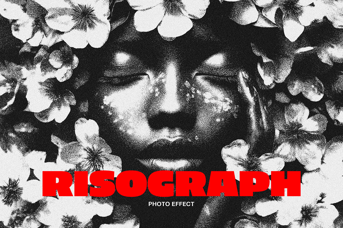 Retro Risograph Photo Effect Retro Risograph Photo Effect