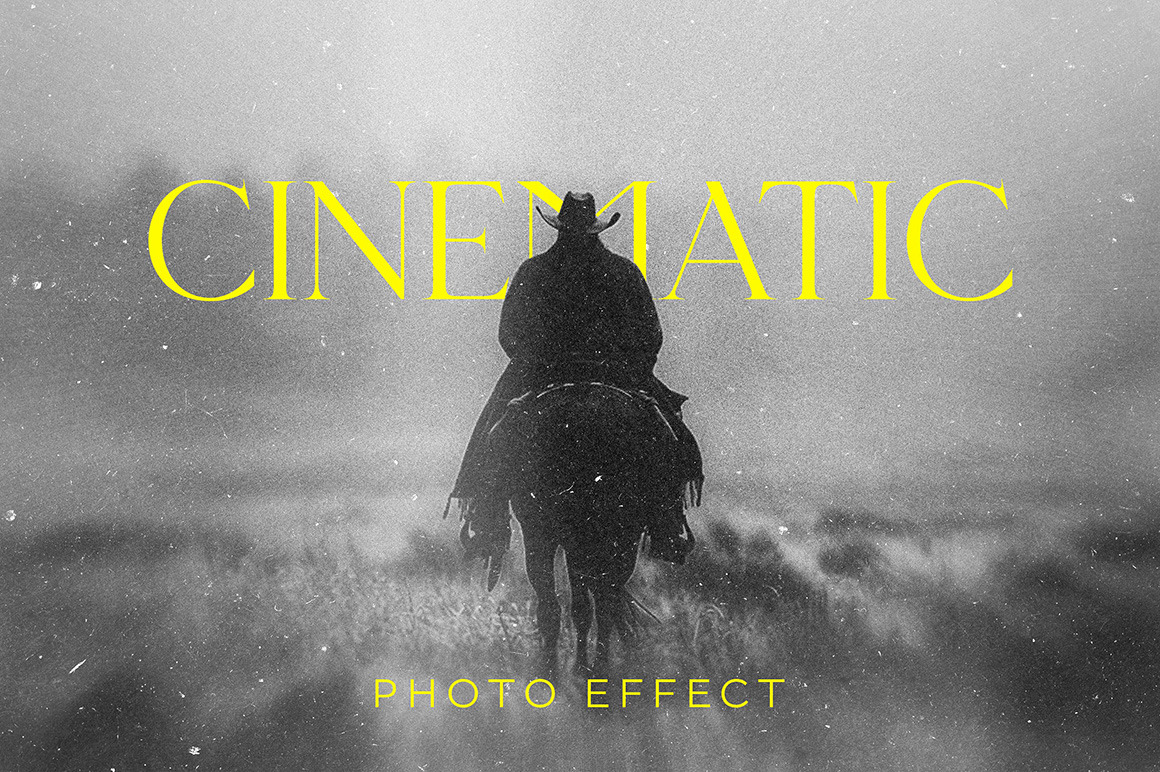 B&W Cinematic Photo Effect B&W Cinematic Photo Effect