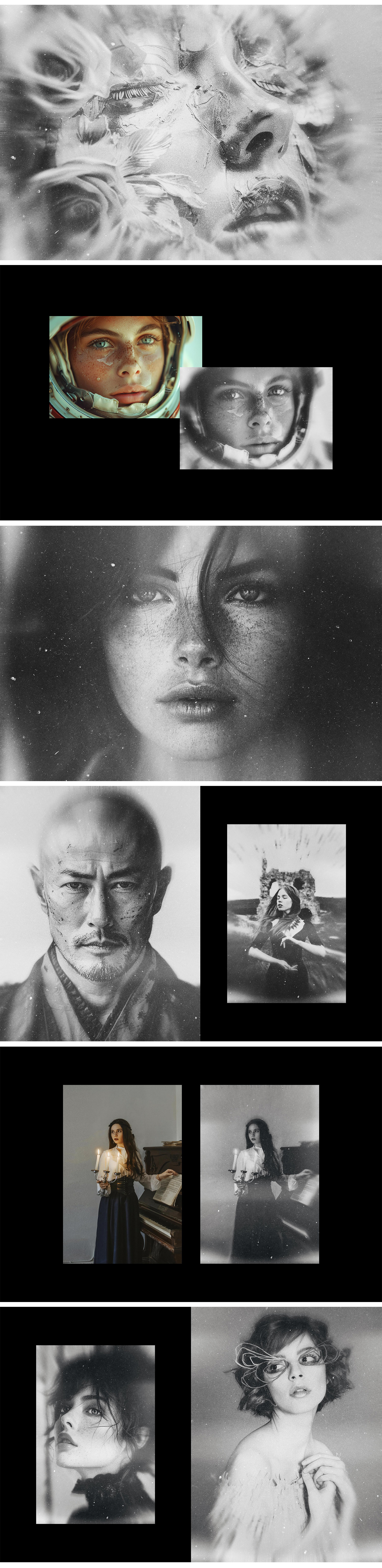 B&W Cinematic Photo Effect B&W Cinematic Photo Effect