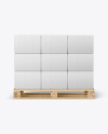 Wooden Pallet With Boxes Mockup