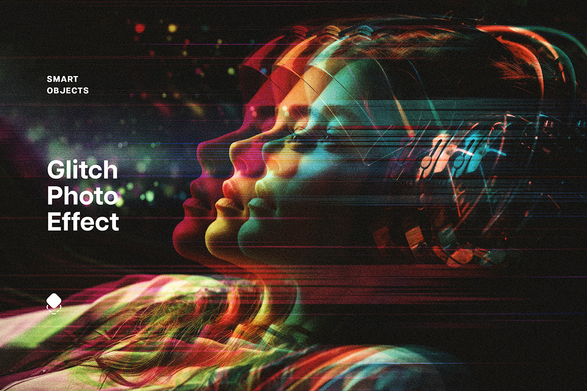 Glitching Anaglyph Photo Effect Glitching Anaglyph Photo Effect