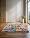 Living Room with a Shaggy Carpet Mockup