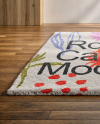 Living Room with a Shaggy Carpet Mockup