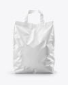 Plastic Shopping Bag with Handles Mockup