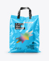 Plastic Shopping Bag with Handles Mockup