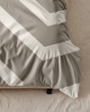 Double Bed with Bedding Set and Carpet Mockup