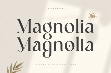 Magnolia - Modern Display Serif Font - Magazine fonts