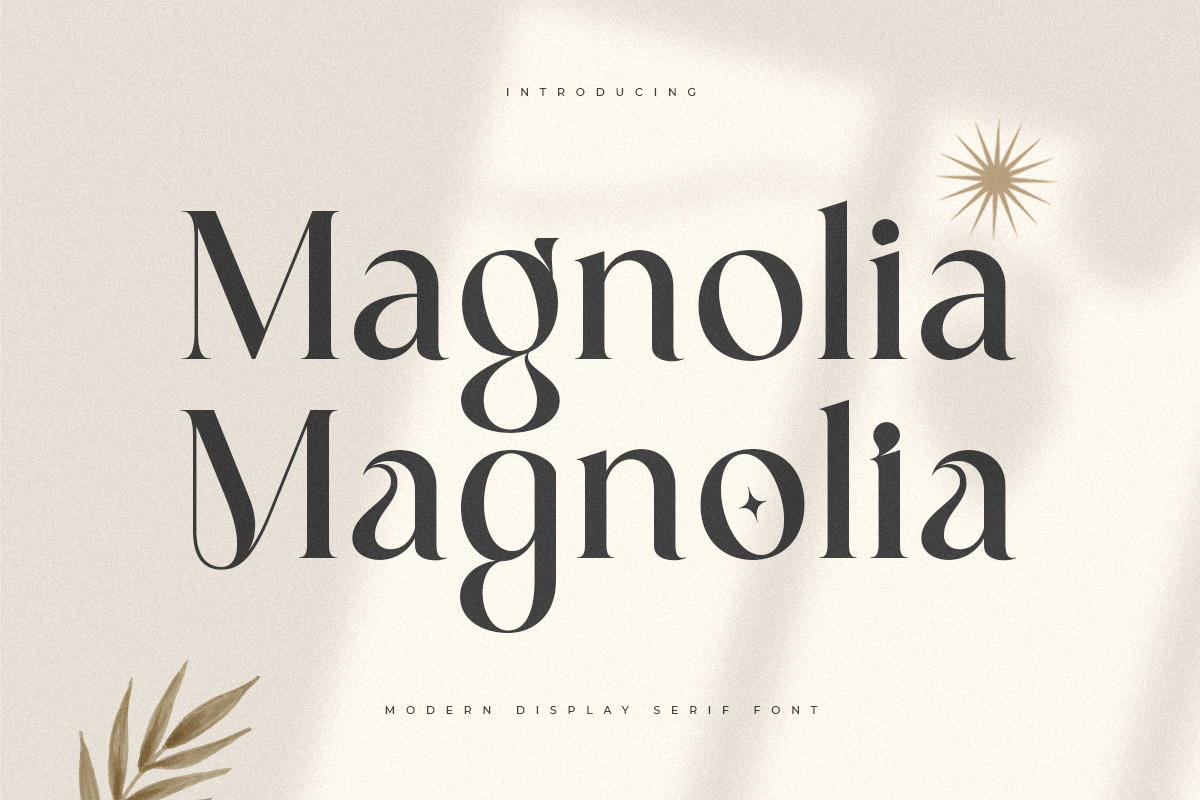 Magnolia - Modern Display Serif Font Magnolia - Modern Display Serif Font