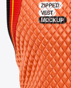 Glossy Quilted Vest Mockup