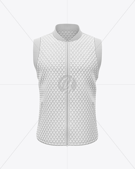 Matte Quilted Vest Mockup