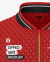 Matte Quilted Vest Mockup