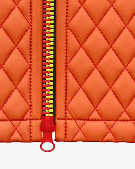 Matte Quilted Vest Mockup