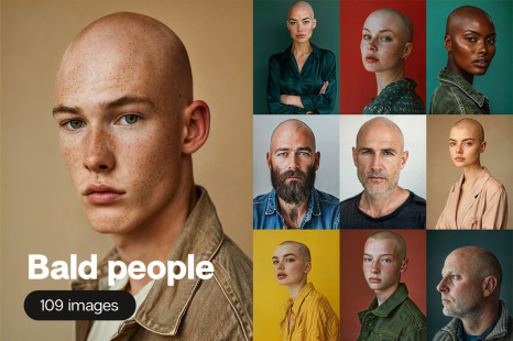 Bald people - 109 images - Head