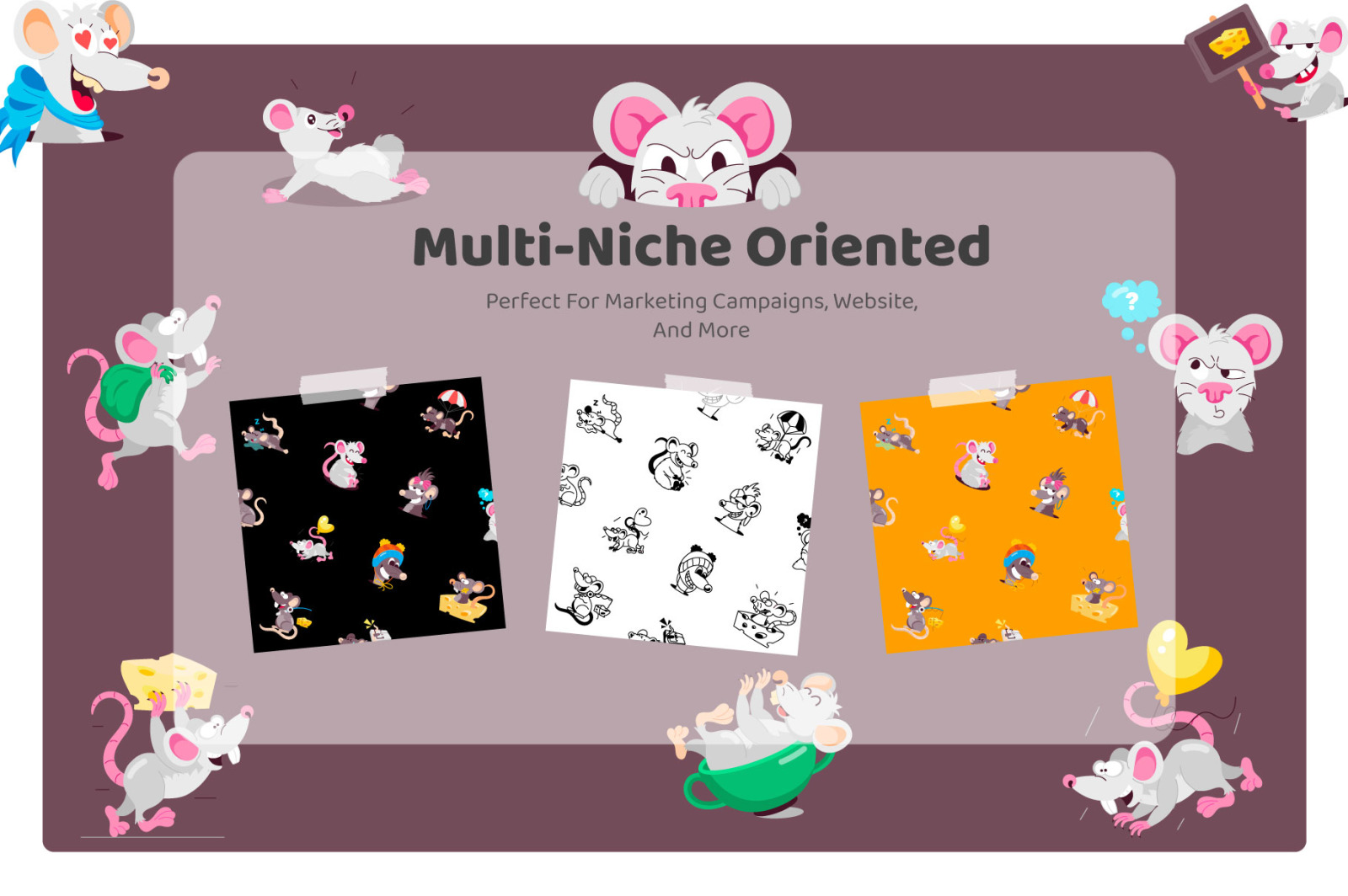 Rat Cartoon Sticker Pack Rat Cartoon Sticker Pack