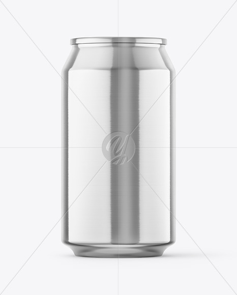 330ml Metallic Drink Can Mockup