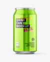 330ml Metallic Drink Can Mockup
