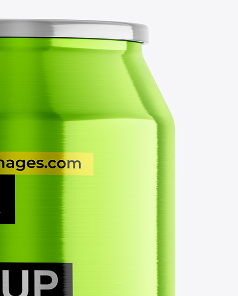 330ml Metallic Drink Can Mockup