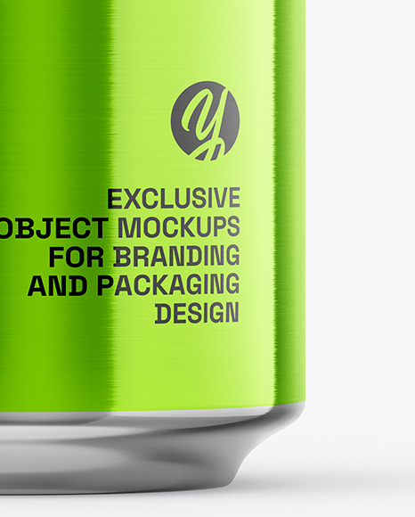 330ml Metallic Drink Can Mockup