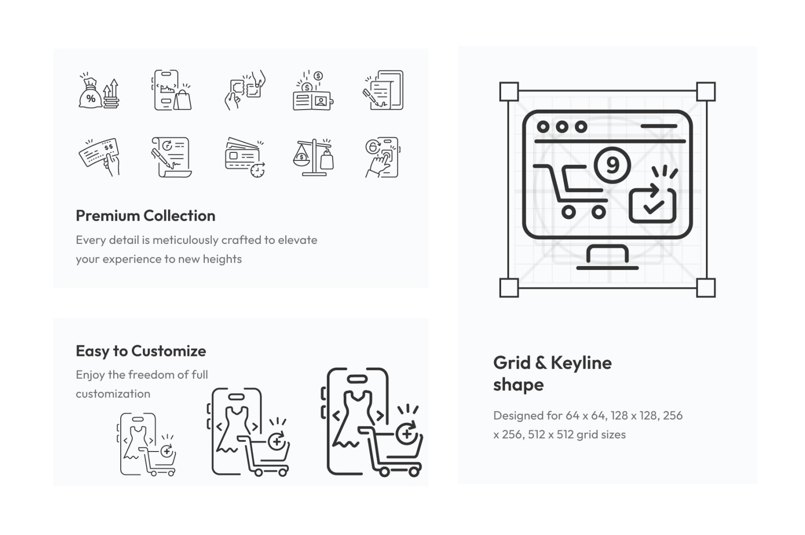 Buy Now Pay Later Icon Set Buy Now Pay Later Icon Set
