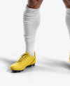 A Bearded Man Wearing a Full Soccer Kit Mockup