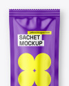Glossy Sachet Mockup