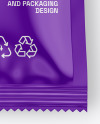 Glossy Sachet Mockup