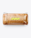 Clear Plastic Packaging with Bread Mockup