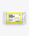 Clear Plastic Packaging with Bread Mockup