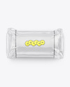 Clear Plastic Packaging with Bread Mockup