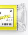 Clear Plastic Packaging with Bread Mockup