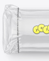 Clear Plastic Packaging with Bread Mockup