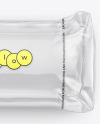 Clear Plastic Packaging with Bread Mockup