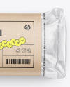 Clear Plastic Packaging with Bread Mockup