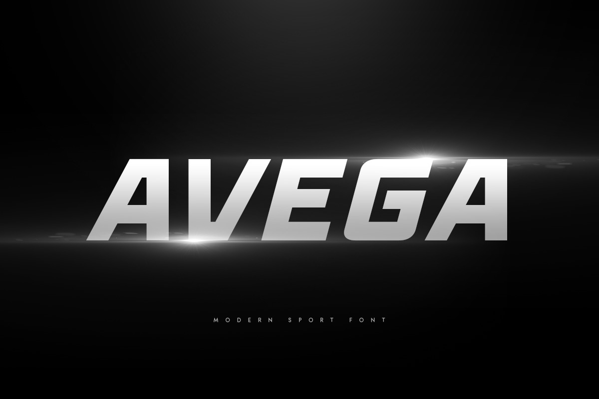 AVEGA - Modern Sport Font AVEGA - Modern Sport Font