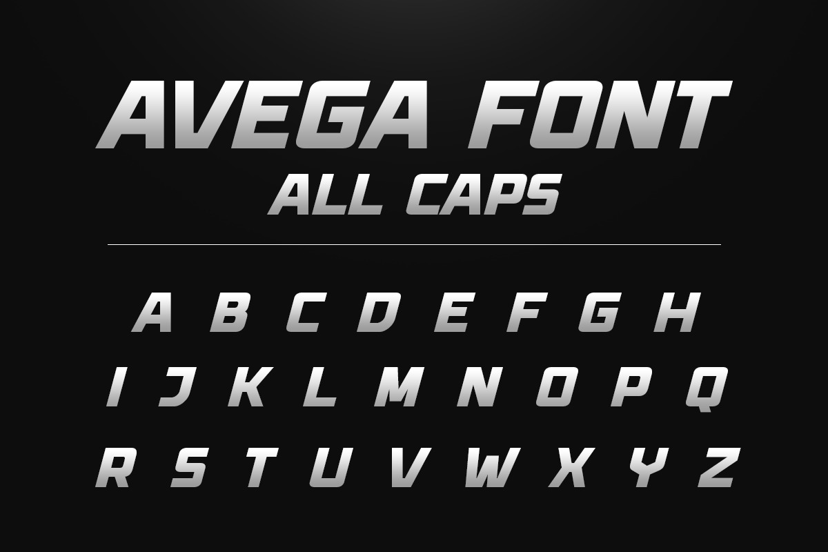 AVEGA - Modern Sport Font AVEGA - Modern Sport Font