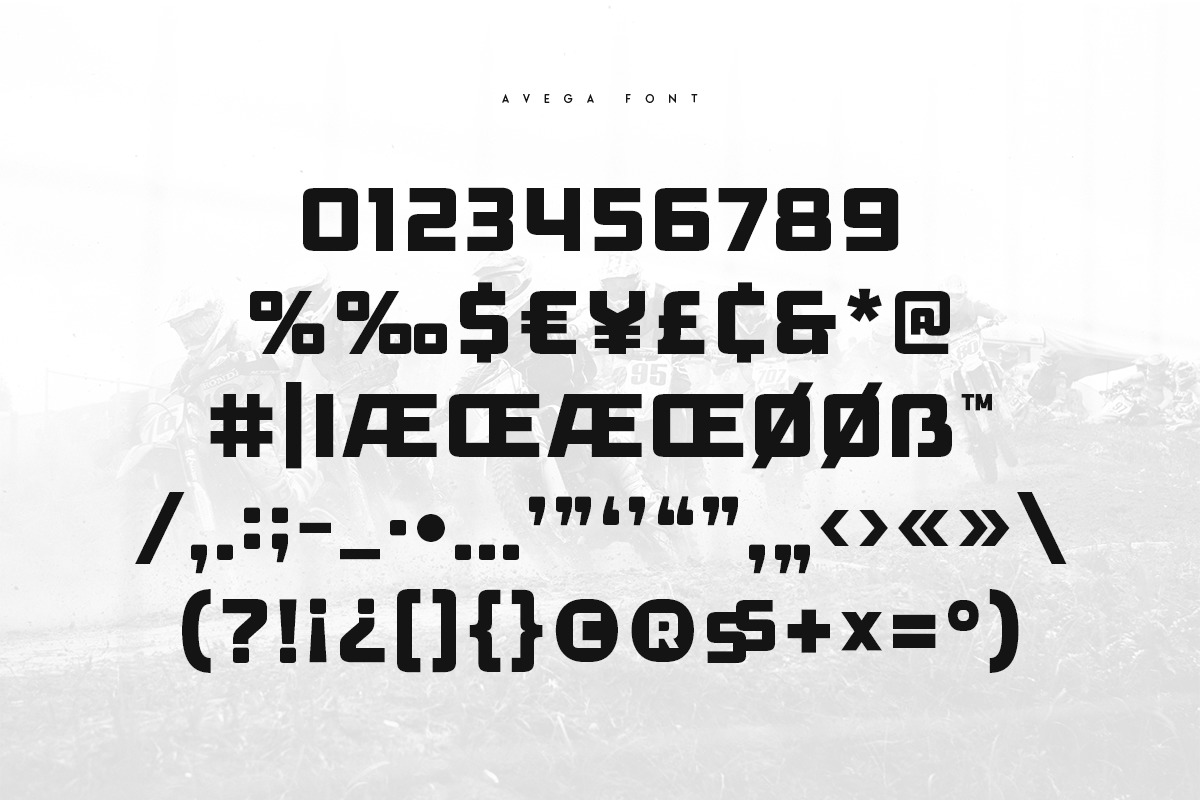 AVEGA - Modern Sport Font AVEGA - Modern Sport Font