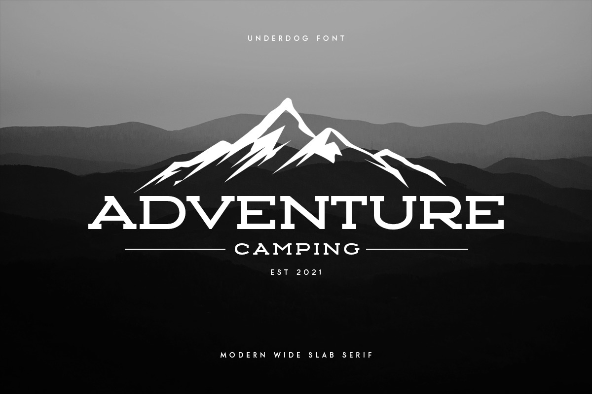UNDERDOG - Modern Wide Slab Serif UNDERDOG - Modern Wide Slab Serif