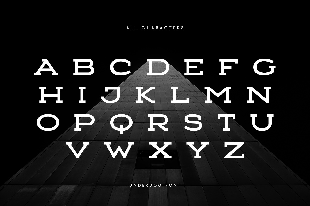 UNDERDOG - Modern Wide Slab Serif UNDERDOG - Modern Wide Slab Serif