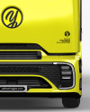 Semi Trailer Truck Mockup - Front View