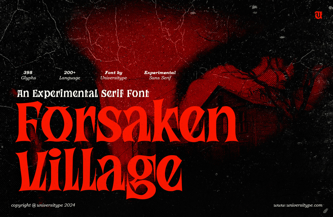 UT Forsaken Village - An Experimental Serif Font UT Forsaken Village - An Experimental Serif Font