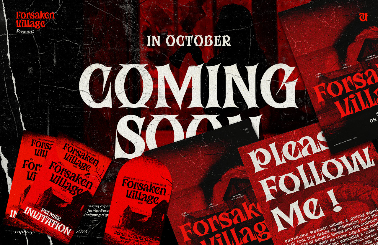 UT Forsaken Village - An Experimental Serif Font UT Forsaken Village - An Experimental Serif Font