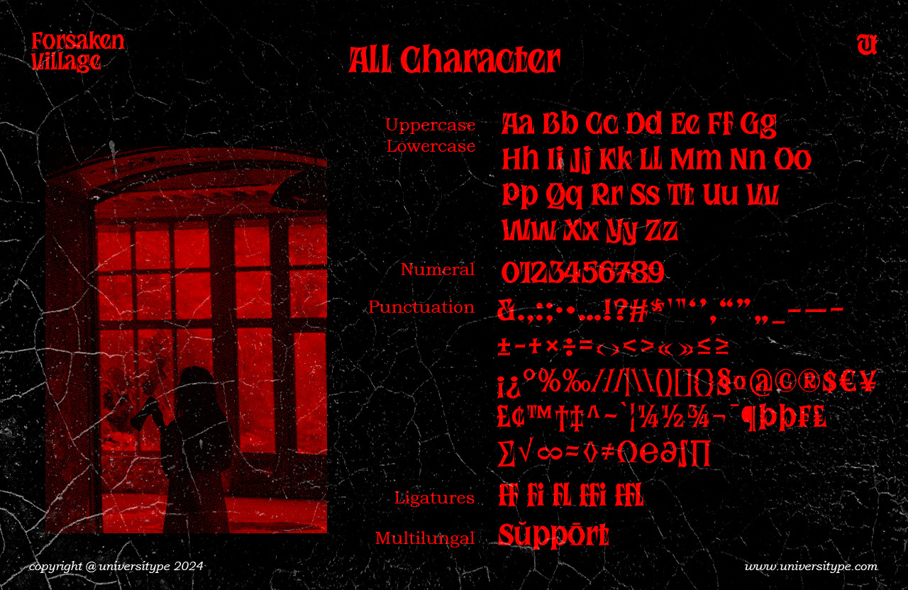 UT Forsaken Village - An Experimental Serif Font UT Forsaken Village - An Experimental Serif Font