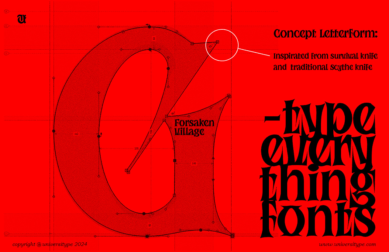 UT Forsaken Village - An Experimental Serif Font UT Forsaken Village - An Experimental Serif Font