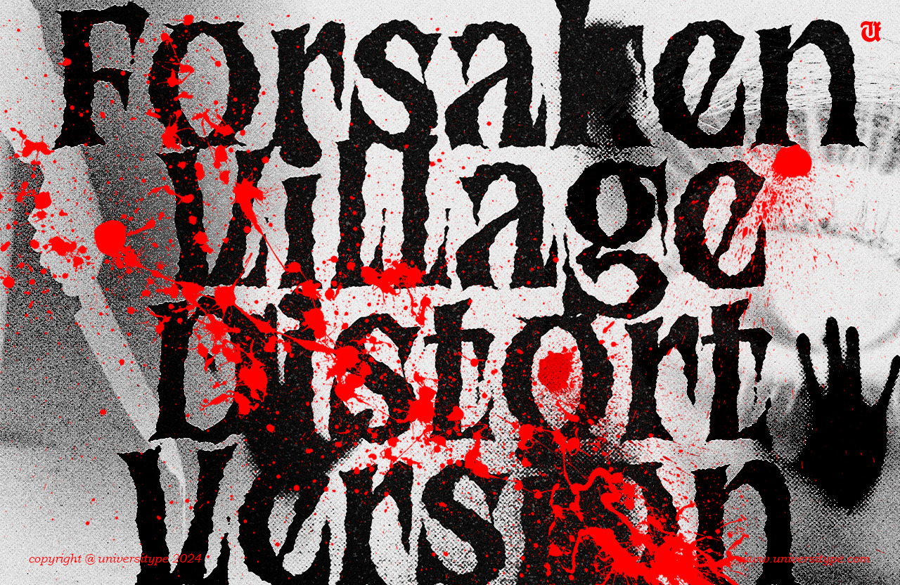 UT Forsaken Village - An Experimental Serif Font UT Forsaken Village - An Experimental Serif Font
