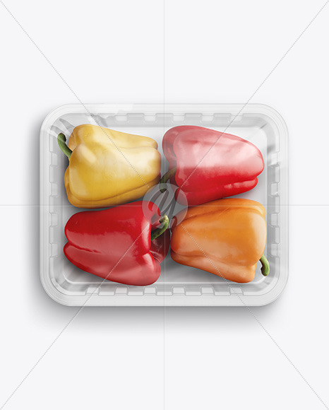 Tray With Peppers Mockup